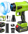 Cordless Leaf Blower With Battery And Charger 1,000,000 RPM Turbo Motor Beast Power Ultra Lightweight Handheld Blower and accessories