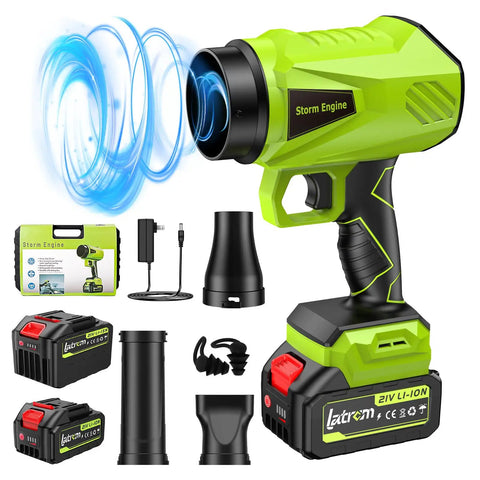 Cordless Leaf Blower With Battery And Charger 1,000,000 RPM Turbo Motor Beast Power Ultra Lightweight Handheld Blower and accessories