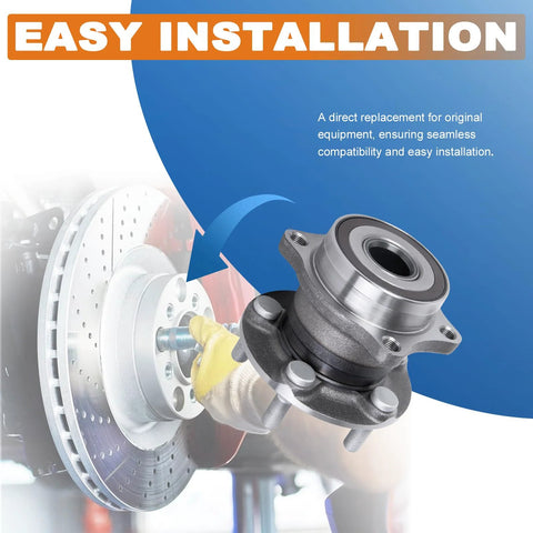 Rear Wheel Hub Bearing Assembly Two Pack Drop In Bolt On Fits 2009 2013 Subaru Forester 2010 2014 Outback 2013 2016 BRZ 2010 2014 Legacy