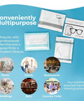 Freshends Lens Cleaning Wipes, 50-count, individually wrapped pre-moistened wipes for eyeglasses and device screens