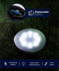 12 Pack Solar Path Lights Outdoor LED Garden Lights Waterproof Dusk to Dawn Landscape Pathway Stakes 7000K Diamond White IP65