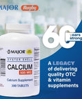 Oyster Shell Calcium 500 Mg Daily Calcium Supplement For Bone Health And Osteoporosis Support 300 Tablets 5 Mg Sodium