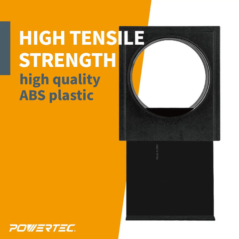 6 Inch Dust Collection Blast Gate For Workshop Airflow Control with ABS plastic, high tensile strength, easy open and shut design.