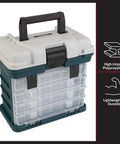 Front view of Ultra Handy Portable Tool Box Small Parts Organizer With Four Removable Drawers And Customizable Compartments