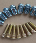 Beefy Wheel Stud And Nut Kit Replacement For Polaris ATV And UTV Front And Rear 8pcs 3/8-24 Threads, studs, and nuts