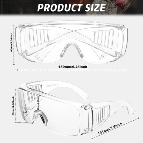 Built Tough For The Daily Grind With This Solid 24 Pack Anti Fog Safety Goggles Over Glasses Featuring Crystal Clear Vented Lenses Shielding Eyes From Dust And Debris On Every Rough Site Or Outdoor Build