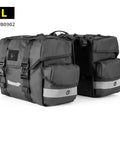 Waterproof Bike Pannier Bag 40L Large Capacity Dual Sided Rear Rack Saddle Bags For Touring And Commuting, built for tough travel