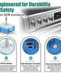Triple Burner Surface Element Control Switch Replacement For 24 Inch Range Stoves DG44-01007B shown with stove panel and features