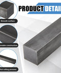 One Piece 2 Inch By 2 Inch By 12 Inch Square Steel Bar A36 Low Carbon Mild Steel Hot Rolled Keystock For DIY Projects