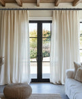 Wrap Around Curtain Rods Beefy Blackout Heavy Duty 1 Inch Curtain Pole For Windows 48 To 84 Inches Matte Black All Metal Construction