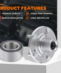 2 Piece Front Wheel Hub Bearing Kit For Honda Civic Accord Insight And Acura ILX TL TSX 1.5L includes hub and bearing