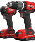 V20 Cordless Drill And Impact Driver Combo Kit With Brushless Motors, 2 Batteries And Charger Included, Heavy Duty Power Tools