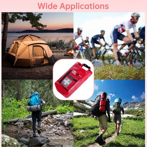 Rugged Outdoor Emergency Kit For Water Sports And Camping Waterproof Top Roll Case With Buckles for various activities