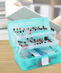 Hands On Electricity And Magnetism Experiments Kit With Complete Circuit Box Teaching Instrument For High School Students Learn DC Motors Conductors And Insulators Varistor Concepts And Electromagnetic Models, turquoise plastic case