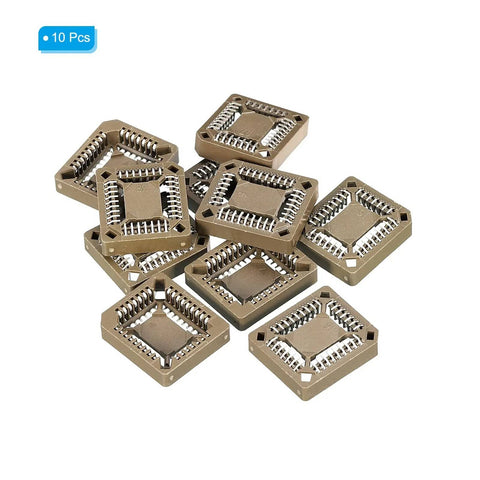 PLCC32P IC Socket 32 Pin 1.26mm Pitch SMT Surface Mounted Socket For PCB Board Pack Of 10 ideal for IC testing prototyping