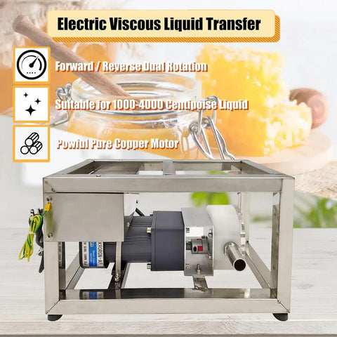 Electric Viscous Liquid Transfer Pump For Honey And Food Fluids, stainless steel cam rotor pump with copper motor