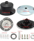 General Transmission Driven Kit Replacement For Husqvarna RS800 And AYP Craftsman, multiple components with dimensions