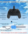 Dual Mode RC Airplane Toy With Watch Remote 2025 control diagram showing watch and handheld remote functions