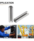 5mm x 35mm Slotted Spring Pin Set, 20 Pack, 304 Stainless Steel Dowel Roll Pin applications in machinery and projects