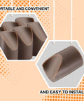 Twelve Pack Beige Folding Chair Leg Caps Seven Eighths Inch V Tip Stabilizer Feet Non Marring Floor Protectors for Metal and Padded Seats, beige caps shown