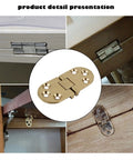 Dual Set Semi-Circular Folding Table Hinges With 180 Degree Rotation For Cabinets And Countertops, Heavy Duty Copper Alloy Hinges