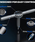 Top Shelf 67 In 1 Ratcheting Screwdriver Set With Badass High Torque Drive features a ratchet interface and non-slip grip.
