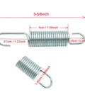 Top Tier Replacement Recliner Mechanism Tension Springs With Long Neck Hook Style For Hassle Free Furniture Repair And Couch Fix beefy steel construction 3 5/8 inch size with zinc coating