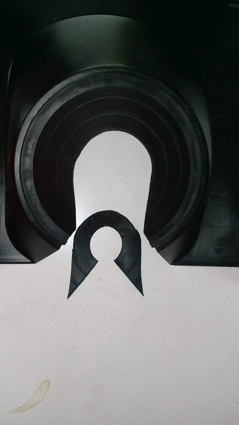 Two Piece Retrofit Pipe Flashing Kit Black For Roofs You Can’t Flash Over, Seals Around Pipes And Vents in close-up view