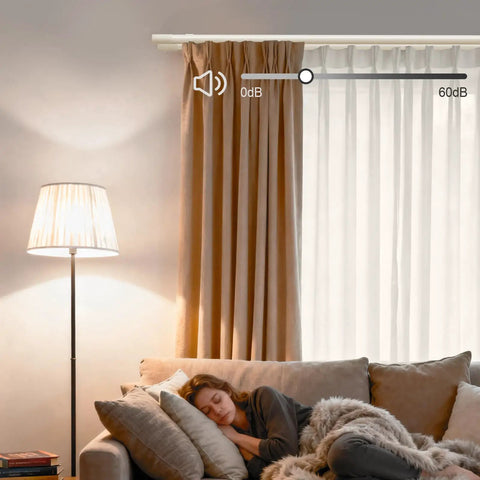 Heavy Duty Double Curtain Rod Set For Windows With Aluminum Brackets And Silent Dual Track System Decorative White Curtain Rail For Room Divider Tough As Nails For Bedroom And Living Room Drapes 180 Inch Length with brown and white curtains