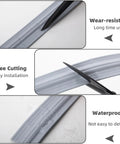 118 Inch Window Weather Stripping And Door Seal Strip Self Adhesive PU Foam Insulation being cut to size, waterproof feature
