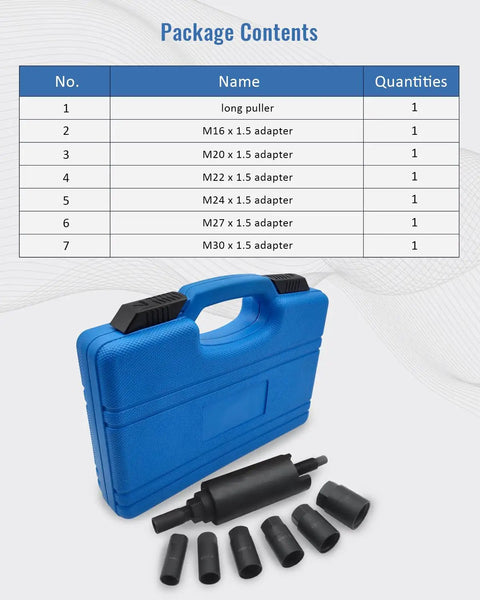 Beefy Drive Shaft Puller Extractor Tool Set For BMW Porsche Subaru VW E32 X5 Pro Grade 7 Piece CV Axle Shaft Pulley Removal Kit