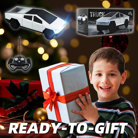 Remote Control Truck Toy With Light Effects, 2.4GHz 2WD RC Car With Dual Motors For Off Road Fun gift wrapped for Christmas