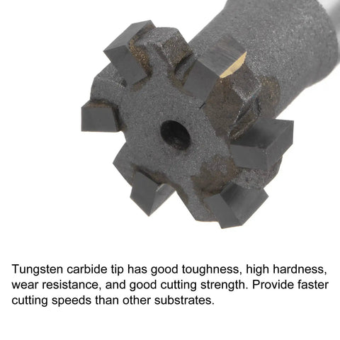Beast Mode Tungsten Carbide Tip T Slot Milling Cutter End Mill With Twenty Mm Cutting Diameter Six Flutes Close-up