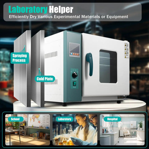 Top Shelf 12 Gallon Electric Blast Drying Oven With Digital Pid Temp Control And Forced Air Convection For Lab Studio Baking Heat Treatment And Quick Wrap Ups with control panel.