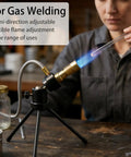 Propane Bunsen Burner With Adjustable Tripod And Air Intake For Lab Heating, Campouts, Picnics, Travel And Light Gas Welding