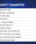 Two Pole 100 Amp Plug-On Molded Case Circuit Breaker Type 3/4-In Thermal Magnetic Protection 10 KAIC 120/240V product details