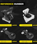 Honda Civic Engine Motor Mount 1.8L 2006-2011 Automatic Transmission Direct Fit OEM Quality Replacement A4530 A4534 A4543 A4546