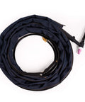 Pro Grade TIG Welding Torch Cable Cover with Cowboy Zipper Jacket Style 12 Feet Long Kevlar Stitching Heavy Duty Shield