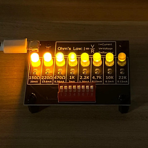 Soldering Practice Kit for Beginners Learn Hands On Electronics With Resistor Training Board Ohms Law Edition Diy Circuit