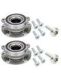 Front Wheel Bearing Hub Assembly Set Of 2 For 2009 To 2015 Audi A4 A5 A6 Q5 S4 S5 Front Left Or Front Right Position Replacement