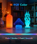 Dope 3D Printer LED Lamp Kit 001 with 24 key remote control displaying 16 color RGB lighting in enclosures and displays, fade strobe flash smooth