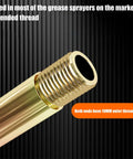 Heavy Duty Grease Extension Tube With Rigid Lube Wand And Beefy Industrial Grade Nozzle Attachment For Tight Spaces Oil Delivery Line with threaded end