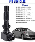 Mazda Ignition Coils Four Pack For Mazda 3 2.0L 2.3L 2.5L MX5 CX7 2006 2007 2008 2009 2010 2011 2012 2013 Coil Packs