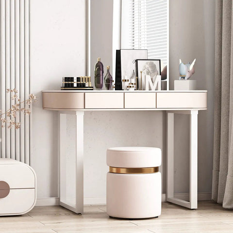 White Metal Table Legs 28 Inch Square Tube For Dining Tables And Desks Set Of 4 supporting modern vanity desk