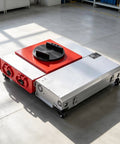 Heavy Duty Electric Trackless Workhorse With 360 Degree Rotating Turntable And Smart Remote Control built for seamless load movement.
