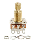 Mini Potentiometer Set For Electric Guitars And Basses A250Kx2 And B250K Linear Taper Pots Brass Shaft 6mm Split Shaft