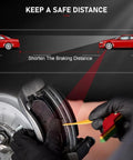 Front Ceramic Brake Pads Kit D1414 for Ford Expedition 2010 2019 Ford F150 and Lincoln Navigator in safe braking use diagram.