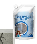 Heavy Duty Concrete Crack Filler To Fix Cracked Pavement And Asphalt Fast While Delivering A Waterproof Shield Against Seasonal Swelling Using Elastic Polymers For Badass Repair Results That Handle Extreme Temps Like A Boss And Stop Leaks Dead In Their pouch and cracked concrete surface side by side.