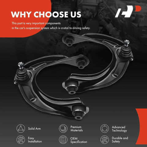 Beefed-Up Front Upper Control Arm Set With Ball Joint And Bushing For Honda Accord 2008 2012 And Acura TSX TL 2009 2014