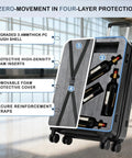 TSA-approved 12 bottle wine travel case with foam inserts and secure straps in open luggage displaying protective layers for safe air travel.